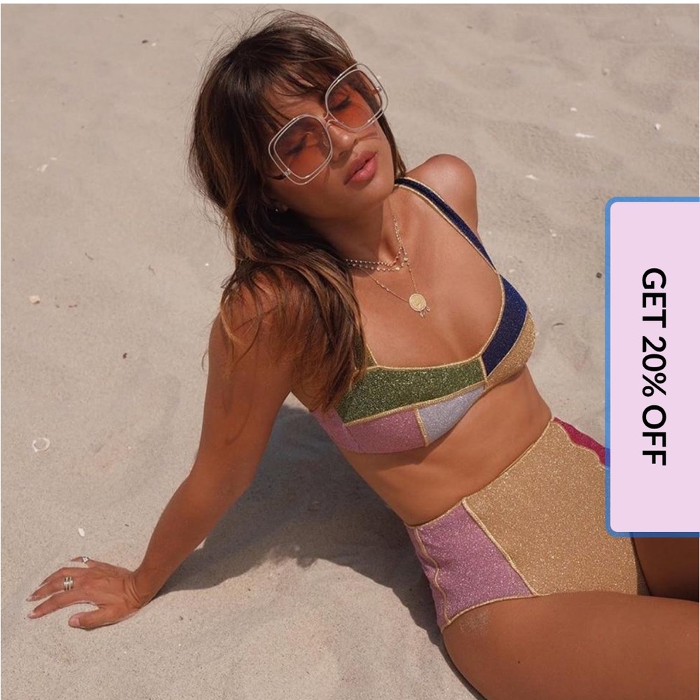 HARRIET HIGH WAIST PATCHWORK BIKINI